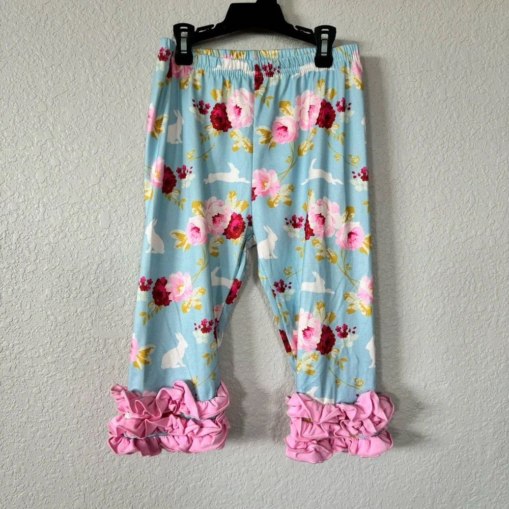 Adorable Sweetness 2pc Boutique outfit dress & pants ruffles, size 8